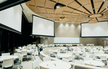 Corporate event setup at Inari Meadows