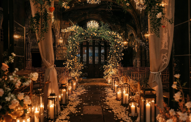 Wedding setup at Inari Meadows