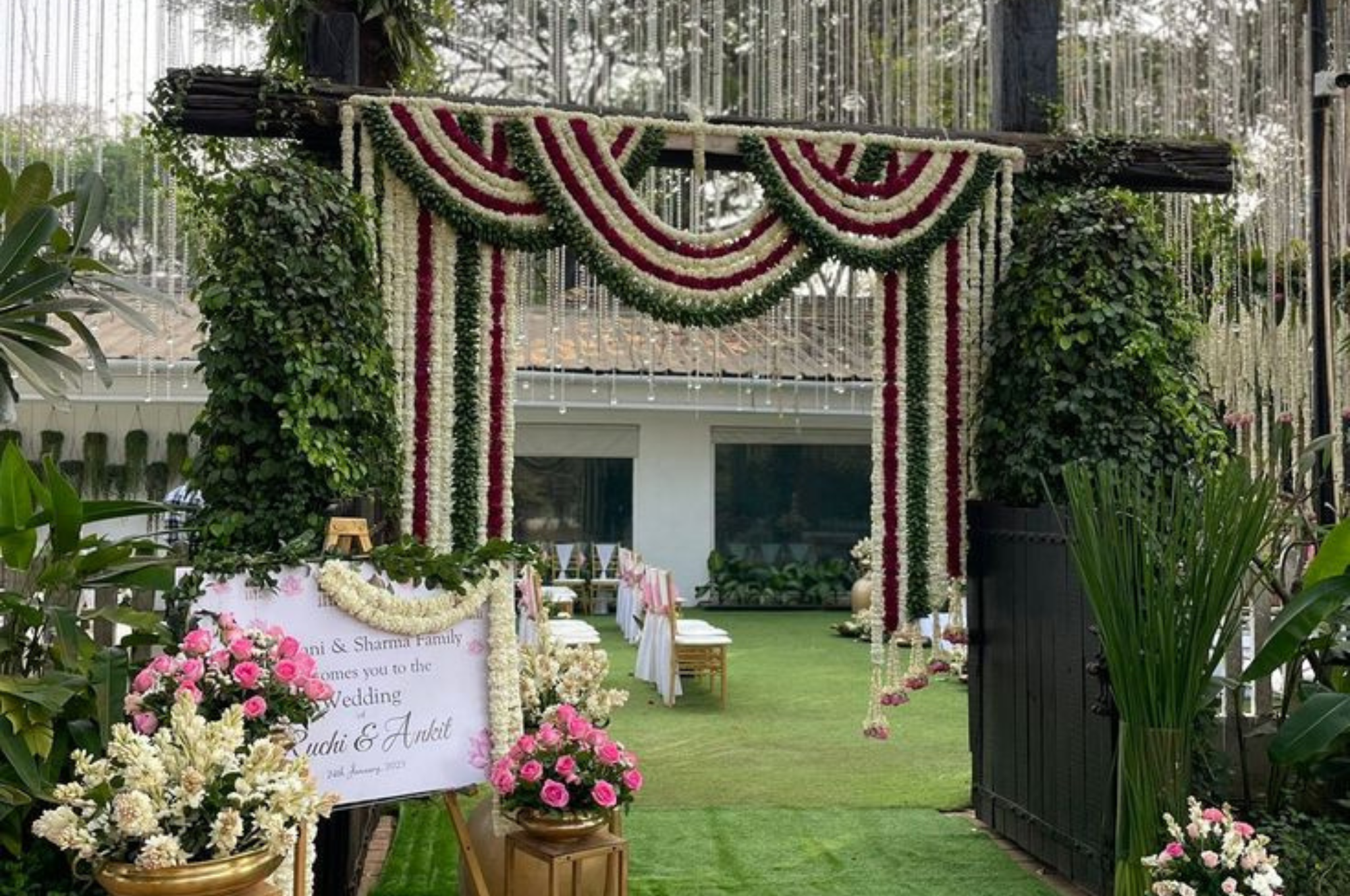 Wedding photography backdrop